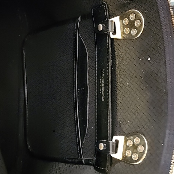 Dooney & Bourke Vintage Cabriolet Cloth w/ Leather Trim Satchel Midnight Black - Picture 11 of 16